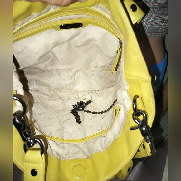 Botkier Yellow Leather Shoulder Bag. - Picture 8 of 15